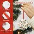 thumbnail image 4 of Disketp Ice Cream Popsicles The Christmas Ornaments, Christmas Tree Acrylic Hanging Decorations Pendant Christmas Decor Indoors Home Party-Round Shape, 4 of 7