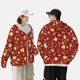 thumbnail image 2 of KLL Golden Squirrels Holiday Print Men's Women’s UPF 50+ Sun Protection Outdoor Hoodie Jacket Long Sleeve Fishing Hiking Performance Shirt- 3X-Large, 2 of 5