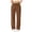 Coffee, variant on Womens high waist elastic drawstring straight leg sweatpants lounge jogging pants with pockets for daily wear Black S