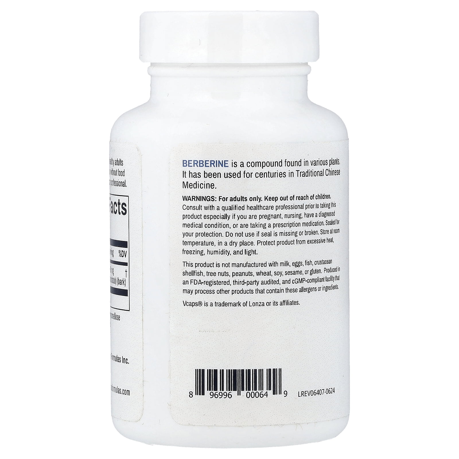 Advance Physician Formulas Berberine, 500 mg, 90 Vegetable Capsules
