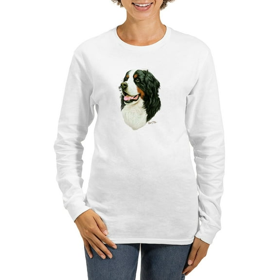 CafePress - Bernese Mountain Dog Women's Long Sleeve T Shirt - Women's Long Sleeve Graphic Casual T-Shirt