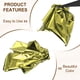 thumbnail image 3 of 100 piezas de hojas de pan, 5.5" x 5.5" papel de aluminio metálico para manualidades de bricolaje Verde Amarillo, 3 of 7