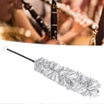 thumbnail image 5 of 2024 Clarinet Cleaning Brush Soft Ultra Clean Black White Cotton Thread Clarinet Brush for Flute, 5 of 5