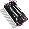 thumbnail image 1 of Tijeras para perros Ging, tijeras para perros Ging con punta redonda de seguridad, tijeras para perros para Ging - Adelgazamiento, tijeras para perros rectas y curvas y peine para, 1 of 3