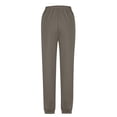 thumbnail image 3 of SOOMLON Trouser Pants for Women with Pockets Plus Size Elastic Waist Jogger Vintage Pants Casual Camping Workout Clothes, 3 of 6