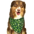 thumbnail image 6 of Disketp Happy St. Patrick's day Dog Bandanas 1PC Triangle Adjustable Puppy Bandana Bib Handkerchief for Large Medium Girl Dogs Pets Gift, 6 of 6