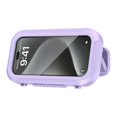 thumbnail image 1 of Soporte para teléfono de ducha impermeable con pantalla táctil, morado, 1 of 5