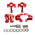 thumbnail image 1 of Kit DIY 6 uds Bewildely RCGOFFLOW aleación de aluminio CNC mecanizado eje del Portal trasero delantero rojo, 1 of 6