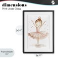 thumbnail image 4 of Stupell Industries Cottage Sweet Pink Tutu Black Framed Print Under Glass, 14 x 20, by Creative Studio, 4 of 8