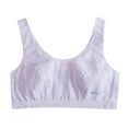 thumbnail image 1 of TZEWGL Sports Bra Bustier For Teen Wide Straps Training Bra Strap Top With Removable Pads For Student size 75, 1 of 6