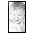 thumbnail image 2 of ArtToFrames 19" x 35" Satin Black Tall Picture Frame, 19x35 inch Black Wood Poster Frame (WOM-1852), 2 of 8