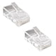 thumbnail image 5 of Cateissary Conector Modular de Cable de Internet para el hogar y la escuela, conectores de red de paso transparente, accesorios, piezas de repuesto Cables de computadora 100 piezas, 5 of 6