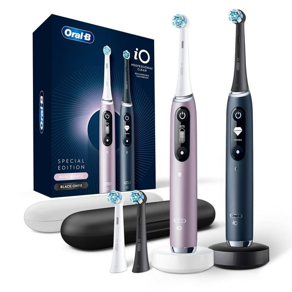 Oral-B iO Series 7 Professional Clean Electric Toothbrush, 2 pk., 4 Brush Heads, Choose Color