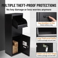 thumbnail image 1 of EDTara Waterproof Outdoor Package Box, Locking Steel Parcel Delivery Mailbox With Combination Lock for Porch or Curb, 1 of 6