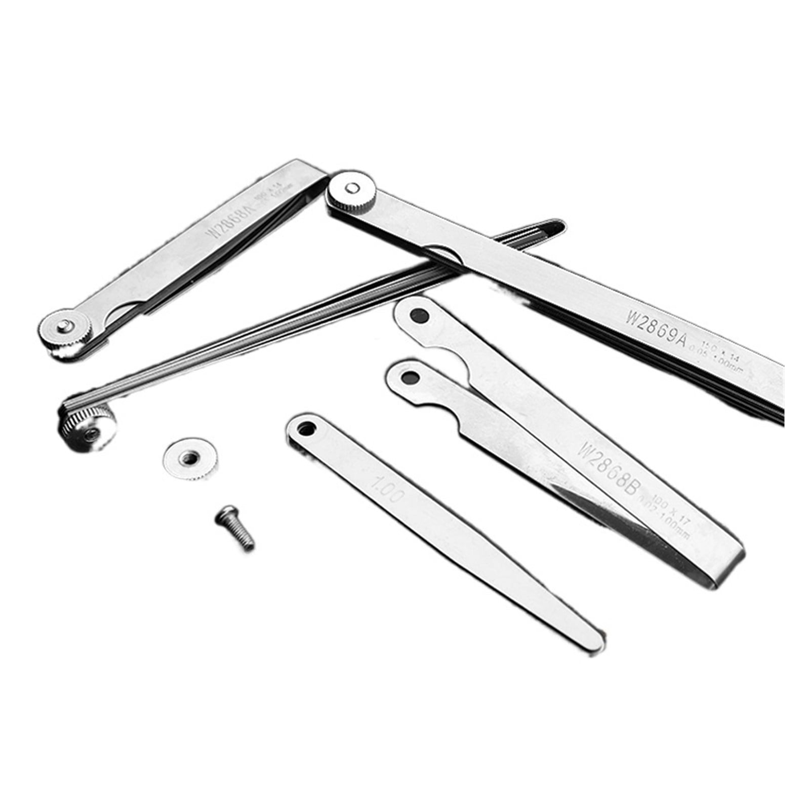 0.02 To 1mm 14 17 Blade Thickness Gap Metric Filler Feeler Gauge Measure Tool For Feeler Gauge Valve Shim Use ,High Strength
