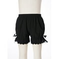 thumbnail image 3 of TSSOE Kids Girls Ruffled Bloomers Shorts Cotton Lace Up Safety Short Pants Bottom Ruffled Bloomers Black 110, 3 of 7