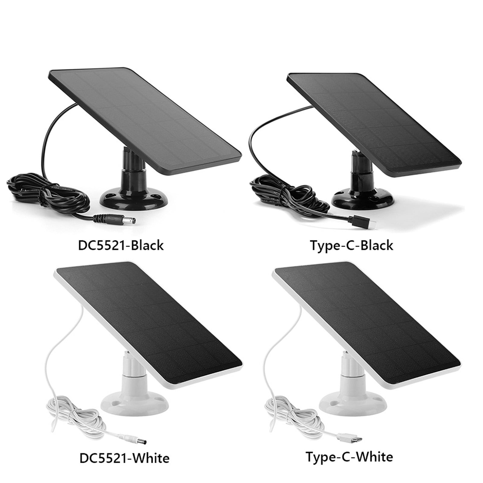 Recharger,Ft Cable Fit With 10w 5v Doorbell Adjustable With Ip6 Waterproof 9.8 Ft Cable Panels Port / 9.8 Panel Camera Solar Panel Camera Ip6 10w 5v Solar With Dc5521 Port