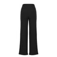 thumbnail image 5 of Timegard Plus Size Pants for Women High Waist Fall Travel Vacation Casual Loose Trousers Solid Color, 5 of 7