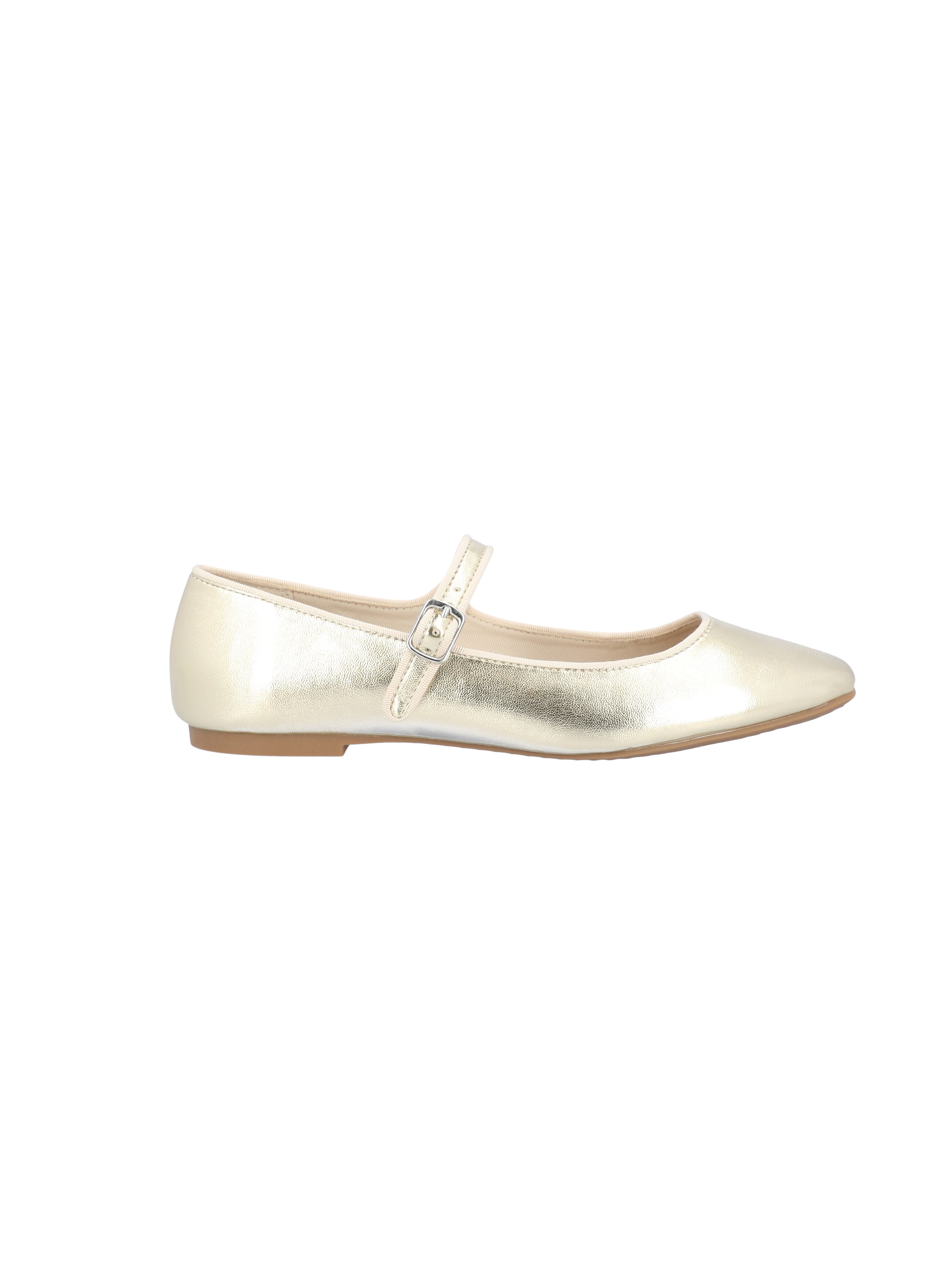 Time and Tru Women's Faux Leather Mary Jane Flats, Wide Width Available