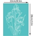 thumbnail image 3 of 2Pcs 8.6x11 Inch Iris Flower Self-Adhesive Silk Screen Printing Stencil Fleur-De-Lis Silk Screen Stencil, 3 of 9
