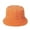 Dark Orange, variant on GROFRY Fisherman Hat Breathable Twist Braid Solid Color Sun Protection Plush Bucket Cap for Winter
