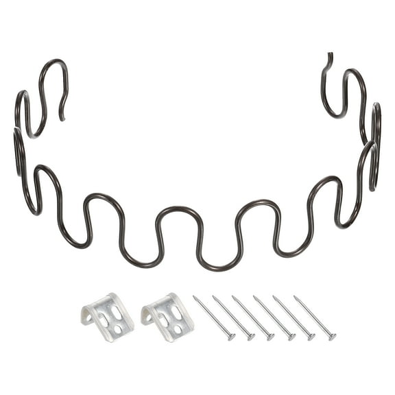 Uxcell 1Set Upholstery Spring Replacement Kits, 19.69" Sagging Cushions Repair Kit with Clips Nails for Furniture