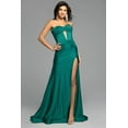 thumbnail image 3 of Women's Jovani Prom 2026 Dress Strapless Cut Out Glitter Long Evening Elegant Gown 43419 Red Size 2, 3 of 3