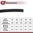 thumbnail image 5 of Unique Bargains 1Pc 1/8 Fuel Line Hose 3.3ft Vacuum Hose Automotive Fuel Hose Black, 5 of 7