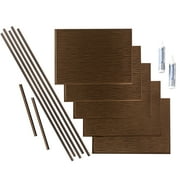 FASÄDE Ripple Decorative Vinyl Backsplash 15 sq ft Kit in Oil Rubbed Bronze