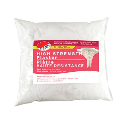 Cast Of 227 Sandtastik High Strength Plaster of Paris Premium Casting Compound 5 lb (2.27 kg) Bag - Super White ()