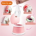 thumbnail image 6 of Portable Potty for Kids Toddlers Foldable Travel Potty Training Seat Children's Portable Toilet Potty Chair Toddlers Training Toilet Seat Emergency Toilet for Car, Camping, (Green), 6 of 6