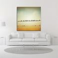 thumbnail image 2 of 18" x 18" In Tune by Carolyn Cochrane - Wall Art Print on Canvas Fabric Yellow, 2 of 3