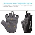 thumbnail image 3 of Guantes de ciclismo MK007 con almohadillas de silicona antifatiga, diseño semidigital y transpirable en talla L azul, 3 of 6