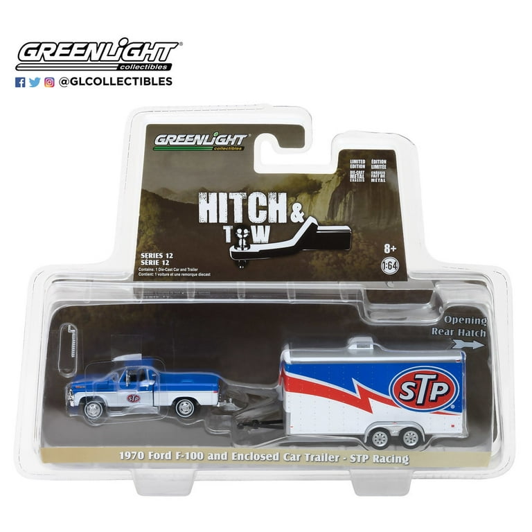 GreenLight 1:64 Hitch & Tow Series 12 1970 Ford F-100 and Enclosed