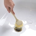 thumbnail image 3 of Grandest Birch 2PCS Long Handle Pot Dishes Washing Brush Kitchen Sink Countertop Cleaning Tool, 3 of 8