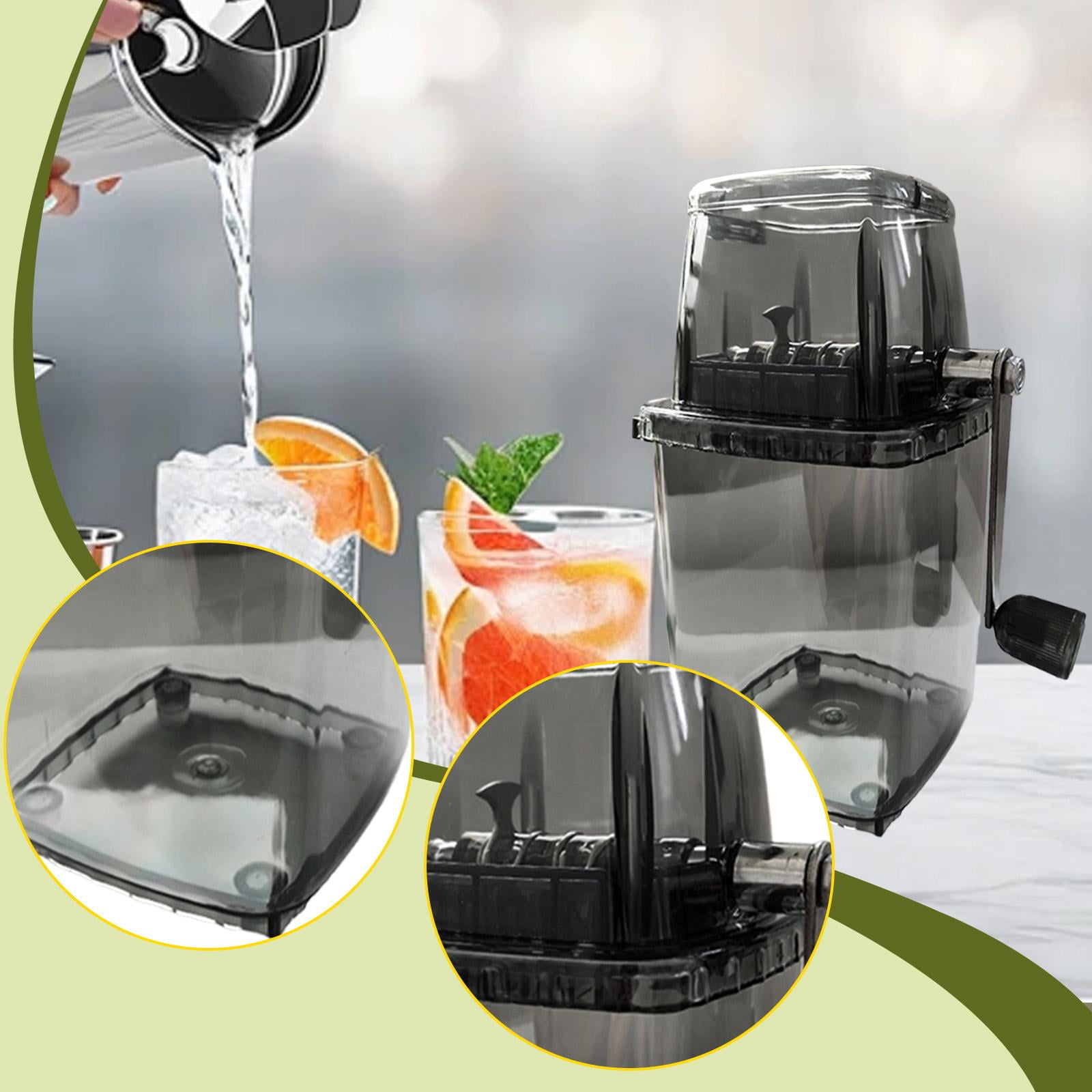 CarpNettore Manual Ice Crusher Compact Breaker for Coctails Ice Platters Creating Drinks
