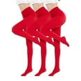 thumbnail image 2 of Meichang 3 Pairs Tights for Women Opaque High Waisted Stockings Womens Footed Pantyhose with Control Top, 2 of 2
