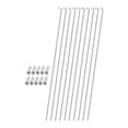 thumbnail image 1 of 10 radios de bicicleta de acero inoxidable, cabecillas para radios de bicicleta, accesorios de ciclismo 261 cm x 2 mm, 1 of 9
