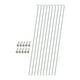 thumbnail image 1 of 10 radios de bicicleta de acero inoxidable de 2 mm, pieza de reparación resistente al impacto con 27 cm x 2 mm, 1 of 8