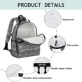 thumbnail image 4 of Boho Bohemia Geometric Line Art Backpack for School,Cute School Bag,Schoolbag with Adjustable Shoulder Straps & Padded Back,15.25"x11.5"x5.25", 4 of 6