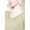 thumbnail image 3 of Ombre Short Sleeve U  Neck Cropped Tee, 3 of 3
