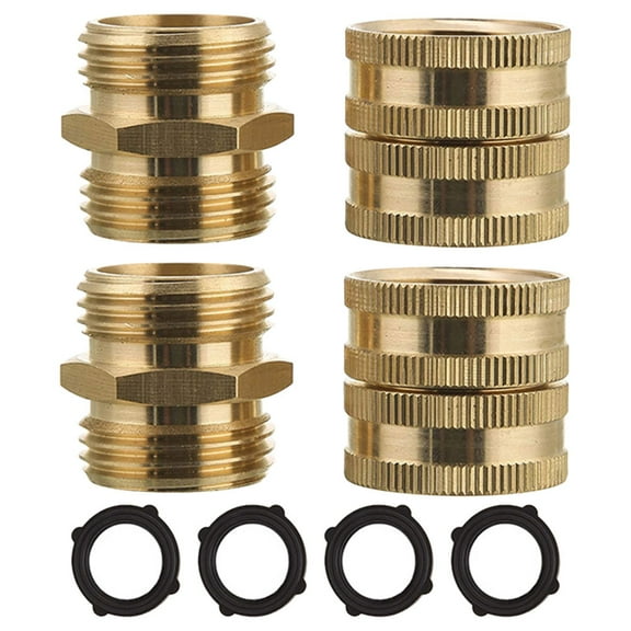 LULULION Brass Quick Disconnect Water Hose Fittings Hose Adapter for Easy Attachment