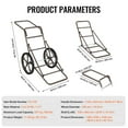 thumbnail image 2 of KFFKFF Game Transporter, 500 LBS Load Folding Cart, Equipped with 17" Durable Rubber Wheels & Comfortable Handle, Sturdy Hauling Gear for Outdoor Activities like Hunting, Fishing & Hiking, 2 of 9