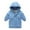 Blue, variant on MuZeFu Toddler Girl Clothes Fall Season Toddler Kids Baby Boys Girls Fashion Cute Solid Color Windproof Padded Clothes Jacket Hooded Coat