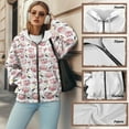 thumbnail image 6 of FOR U DESIGNS Heart Pig Zip Up Hoodies for Women Oversized Sweatshirts Loose Fit Hoodie Size XS Hooded Long Sleeve Cardigans for Women Lightweight Activewear Sportswear, 6 of 7