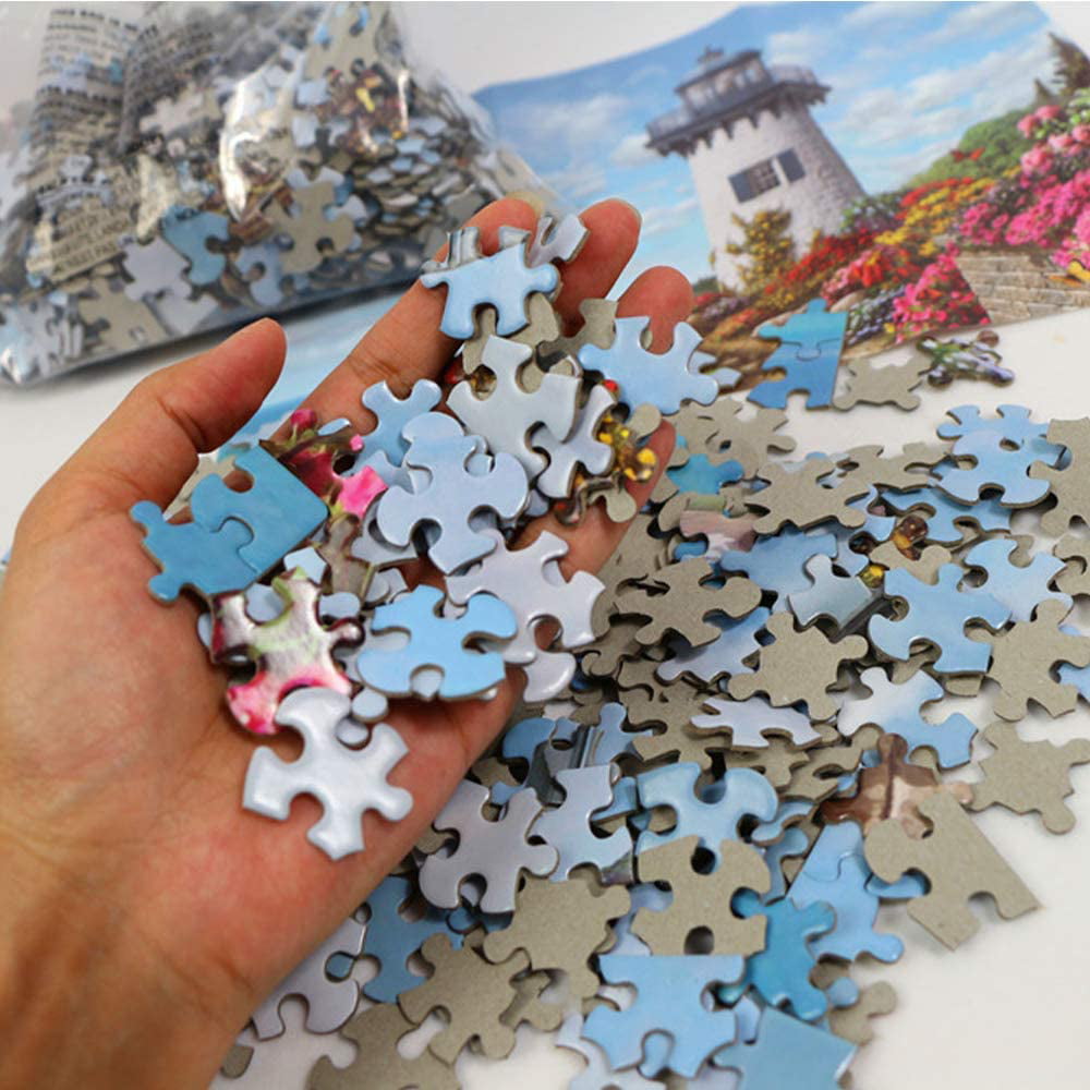1000 Piece Rainbow Flowers Jigsaw Puzzles Adults Learning Jigsaw Education L3Q2