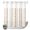 White, Orange, variant on No Hook Shower Curtain, Modern Simple Lines Shower Curtains for Bathroom with See Through Top Window, Rustic Leaf Vertical Stripes Navy Blue Waterproof & Washable Bath Curtain Standard 72"x72"