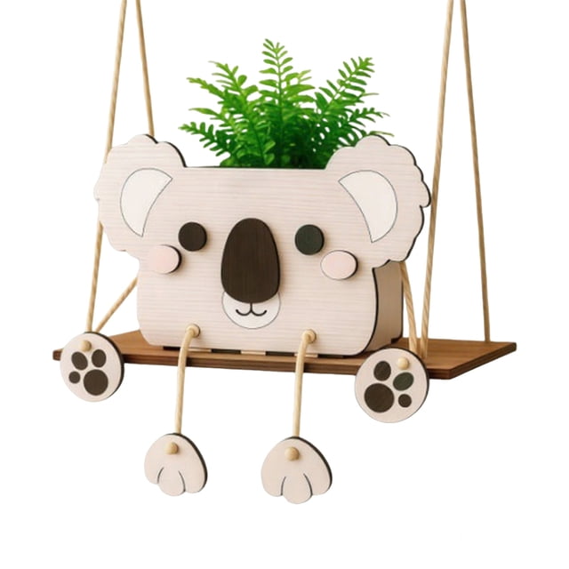 Macetero colgante con forma de animal, para plantas de interior, suculentas y decoración de jardín.