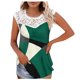 thumbnail image 1 of Camiseta sin mangas de encaje con estampado de mujer Camiseta sin mangas de empalme de cuello redondo Camiseta ligera y cómoda delgada OAVQHLG3B Store lin121212, 1 of 5
