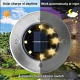 thumbnail image 2 of Luces de suelo, luces solares impermeables para jardín, luces de suelo brillantes impermeables mejoradas para jardín al aire libre, luces de paisaje para caminos, patios, terrazas, césped, patios, pas, 2 of 5